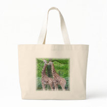 Giraffe Pair Canvas Bag