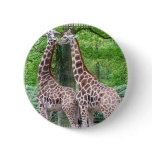 Giraffe Pair Round Button