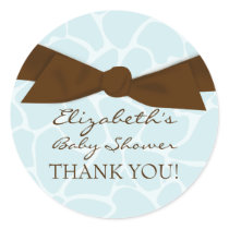 Giraffe Pattern Baby Shower Stickers
