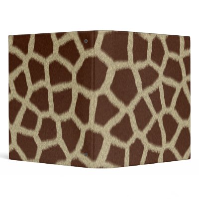 Giraffe Pattern Binder by dgpaulart