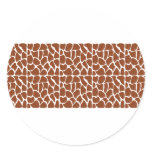 Giraffe Pattern. Brown. Stickers