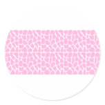 Giraffe Pattern. Pale Pink. Stickers