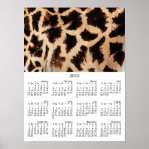 Giraffe pattern posters