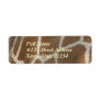 Giraffe Pattern Return Address Label