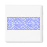 Giraffe Pattern. Sky Blue. Refrigerator Magnet