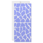 Giraffe Pattern. Sky Blue. Rack Card
