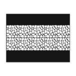 Giraffe Pattern. White and Black. Postcards