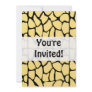 Giraffe Pattern. Yellow & Black. Invites