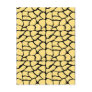 Giraffe Pattern. Yellow & Black. Post Card
