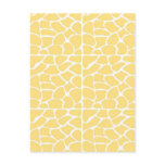 Giraffe Pattern. Yellow. Postcard