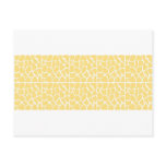 Giraffe Pattern. Yellow. Postcard