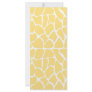 Giraffe Pattern. Yellow. Personalized Rack Card