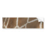 Giraffe Patterned Bumper Sticker