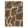 Giraffe Patterned Greeting Card