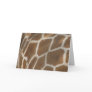 Giraffe Patterned Greeting Card