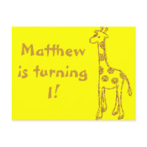 Giraffe Postcard