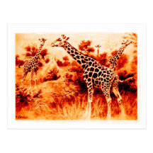 Giraffe Postcard