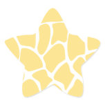 Giraffe Print. Animal Print Pattern Yellow. Custom stickers