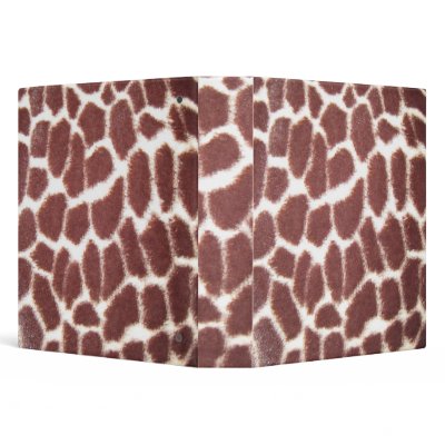Giraffe Print Binder by joacreations