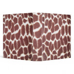 Giraffe Print Binder