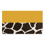 Giraffe Print business cards