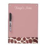 Giraffe Print Dry Erase Board