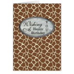 Giraffe Print Greeting Card