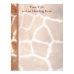 Giraffe Print Letterhead