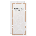 Giraffe Print, Light Beige Brown Pattern. Custom rack cards