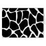 Giraffe Print Pattern. Animal Print Design, Black Greeting Cards