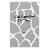 Giraffe Print Pattern. Animal Print Design, Black Full Color Flyer
