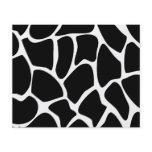 Giraffe Print Pattern. Animal Print Design, Black Personalized Flyer