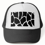 Giraffe Print Pattern. Animal Print Design, Black hats