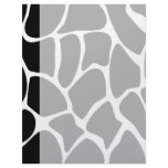 Giraffe Print Pattern. Animal Print Design, Black Custom Letterhead