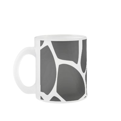 Giraffe Print Pattern. Animal Print Design, Black Coffee Mugs by Graphics_By_Metarla
