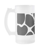 Giraffe Print Pattern. Animal Print Design, Black Coffee Mug