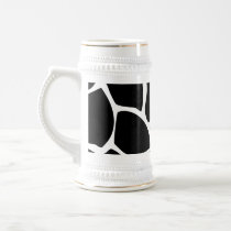 Giraffe Print Pattern. Animal Print Design, Black Mugs