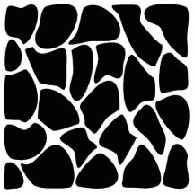Giraffe Print Pattern. Animal Print Design, Black Photo Cutout