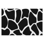 Giraffe Print Pattern. Animal Print Design, Black Stationery Paper