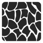 Giraffe Print Pattern. Animal Print Design, Black stickers
