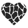 Giraffe Print Pattern. Animal Print Design, Black Stickers