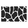 Giraffe Print Pattern. Animal Print Design, Black Rectangular Sticker