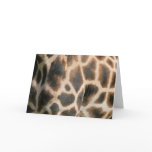 Giraffe Print Pattern Greeting Card