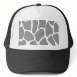 Giraffe Print Pattern. Grey and white. Custom hats