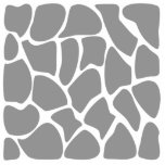 Giraffe Print Pattern. Grey and white. Custom photo sculptures
