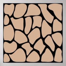 Giraffe Print Pattern in Beige.