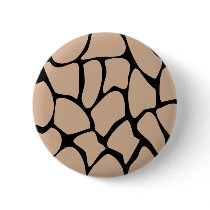 Giraffe Print Pattern in Beige. Button