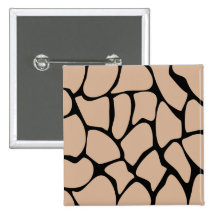 Giraffe Print Pattern in Beige. Buttons