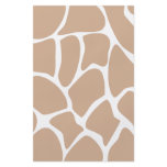 Giraffe Print Pattern in Beige. Flyer Design
