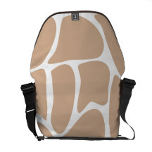Giraffe Print Pattern in Beige. Commuter Bag